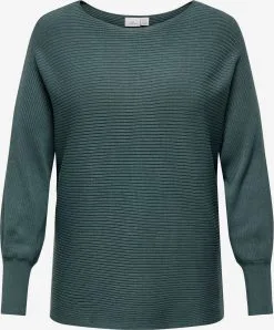 ONLY CARMAKOMA Basic Truien Trui Dames Donkergroen