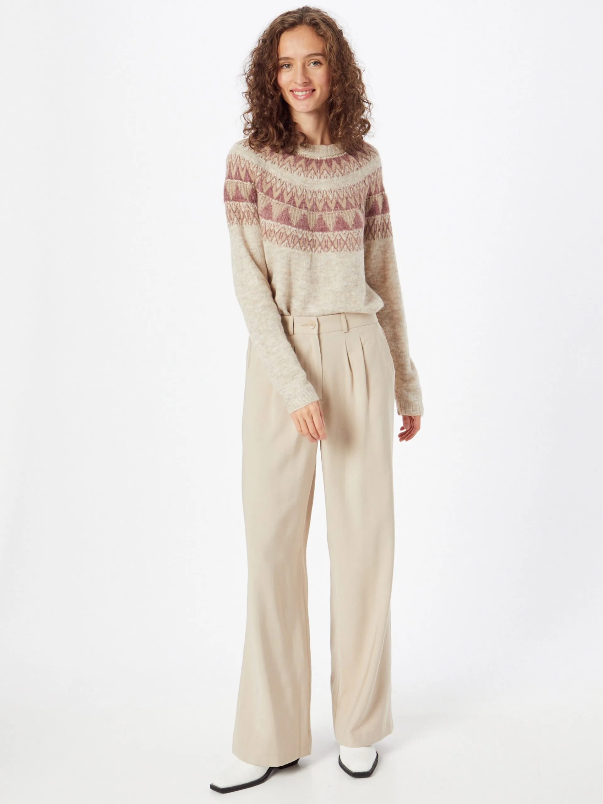 ONLY Fijngebreide Truien Trui Abelone Dames Beige 5 ONLY Fijngebreide Truien Trui Abelone Dames Beige - Afbeelding 5