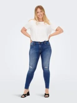 ONLY CARMAKOMA Jeans Skinny Jeans Laola Dames Blauw -ONLY Elegant winkel cb655c89c89385972c78492be8e56305