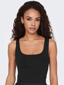 ONLY Tanktops Top Dames Zwart -ONLY Elegant winkel cc82f0cf2b1cfa15e2ab4fa870a7824f