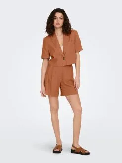 ONLY Shorts Regular Broek Dames Cognac -ONLY Elegant winkel ccb4e20bd0dc25268b65e86a97d05ec5
