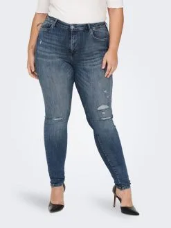 ONLY CARMAKOMA Jeans Skinny Jeans Power Dames Donkerblauw -ONLY Elegant winkel ccf3ad302a6a3d1f03915038bba000de