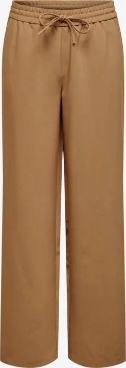 ONLY Pantalons Wide Leg Broek Dames Bruin