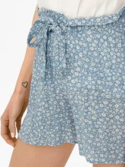 ONLY Shorts Loosefit Broek Romina Dames Smoky Blue -ONLY Elegant winkel cddba75c1abfb914612fa2e534fcfe18