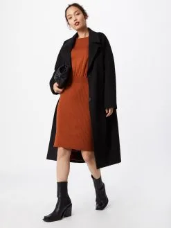 ONLY Jerseyjurken Jurk Bow Dames Roestbruin -ONLY Elegant winkel ce134050b96303883ab64decbfa07a56