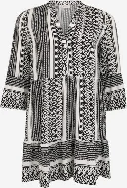 ONLY CARMAKOMA Mini Jurken Jurk CARMARRAKESH Dames Zwart