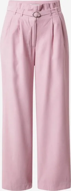 ONLY Bandplooibroeken Wide Leg Bandplooibroek Payton Dames Rosa