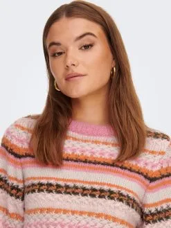 ONLY Fijngebreide Truien Trui Mabel Dames Rosa / Lichtroze -ONLY Elegant winkel d048972ffdda16649e806831a8cf8ddd