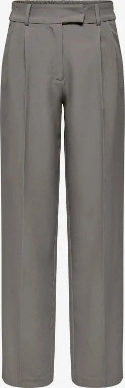 ONLY Bandplooibroeken Regular Bandplooibroek Dames Grijs