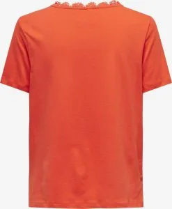 ONLY T-shirts Shirt DUFFY Dames Oranje -ONLY Elegant winkel d2e4c11adf60e0267ebc92347f82227a