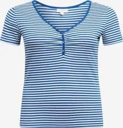 ONLY CARMAKOMA T-shirts Shirt Dames Blauw