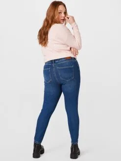 ONLY CARMAKOMA Jeans Skinny Jeans Dames Blauw -ONLY Elegant winkel d38e907a692c13f87b425f4b8b76ac91