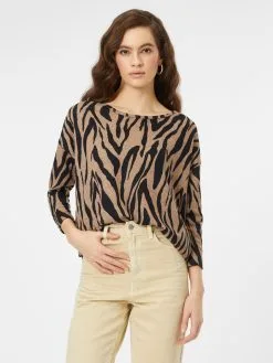 ONLY Shirts Met 3/4 Mouw Shirt ELCOS Dames Donkerbeige -ONLY Elegant winkel d3dba59ed15ae501109c8f588ac4e1b8