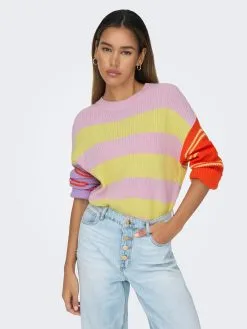 ONLY Fijngebreide Truien Trui Petra Dames Rosa -ONLY Elegant winkel d45dce48e8c6e9cd2f75e69776e3d320