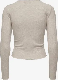 ONLY Longsleeves Shirt EMMA Dames Stone Grey -ONLY Elegant winkel d46d03c27f389e0948ad4f1ae0515457