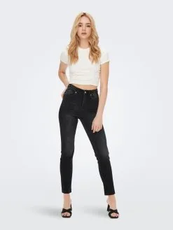 ONLY Jeans Skinny Jeans EMMY Dames Zwart -ONLY Elegant winkel d490247ff58b6e40c7090a927abf64e0
