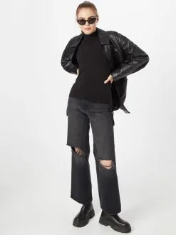 ONLY Crop Tops Top JOSIE Dames Zwart -ONLY Elegant winkel d58dd4b0ea75e5364e43644782b88b35