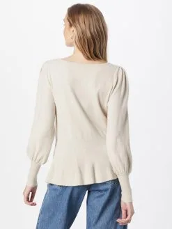 ONLY Fijngebreide Truien Trui Sanna Lisa Dames Taupe -ONLY Elegant winkel d5dc64051cdebf6d798f5e88e8d225c8