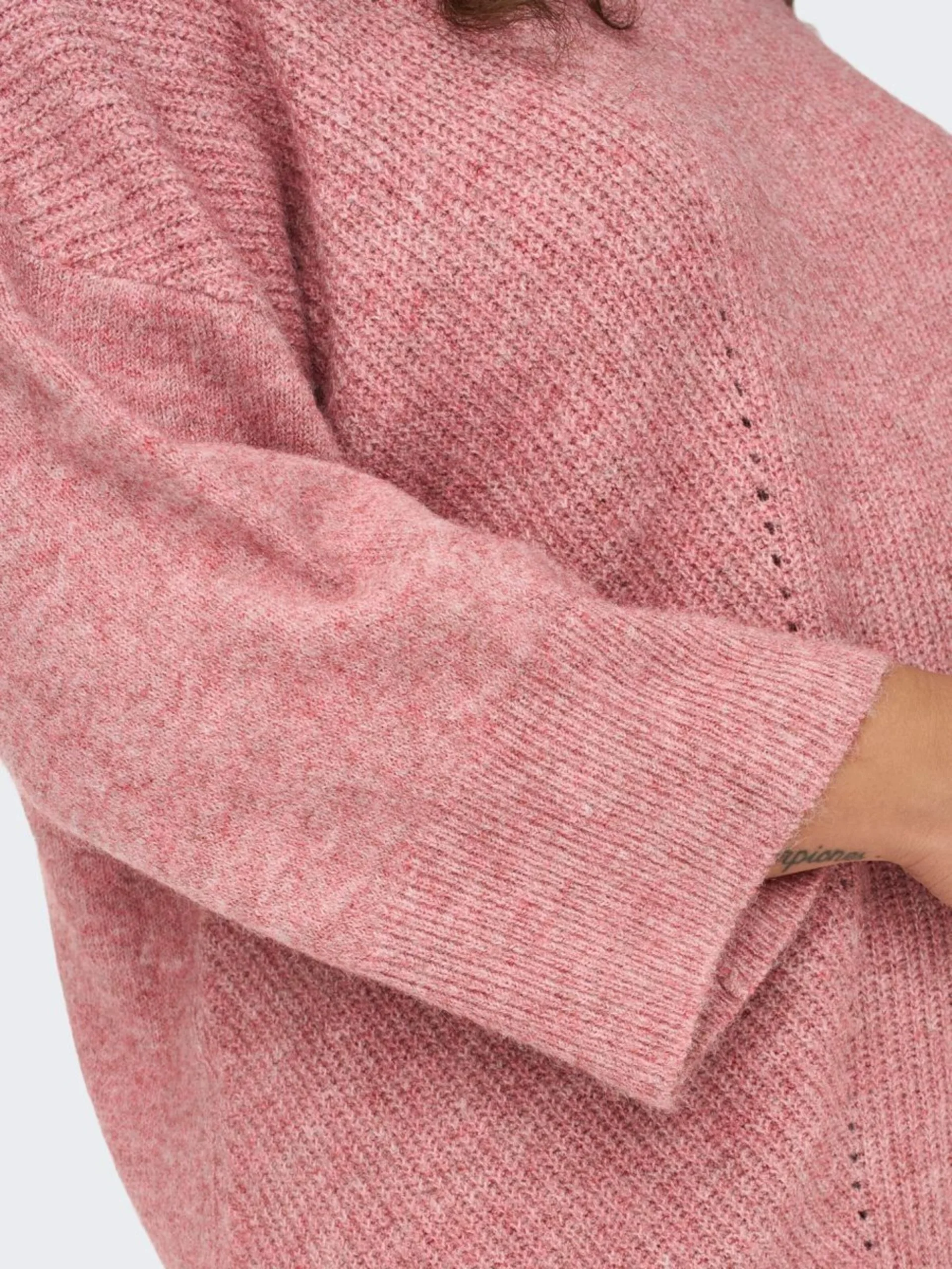 ONLY CARMAKOMA Truien Trui Dames Rood 7 ONLY CARMAKOMA Truien Trui Dames Rood - Afbeelding 7