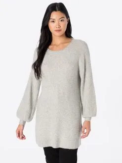 ONLY Fijngebreide Truien Trui RONJA Dames Lichtgrijs -ONLY Elegant winkel d6813593ab112e31aec6fd4de1880c60