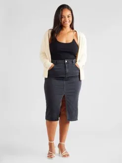 ONLY CARMAKOMA Vesten Gebreid Vest KATIA Dames Greige -ONLY Elegant winkel d6aa9040ae15b07d832b05db36dcf55d