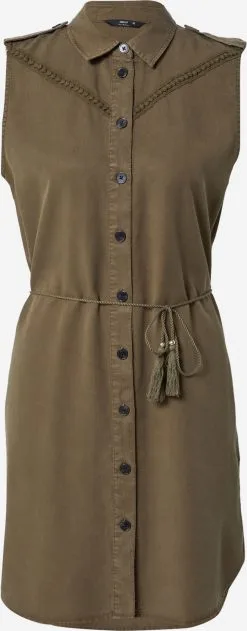 ONLY Blousejurken Blousejurk ARIZONA Dames Kaki