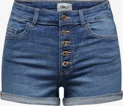 ONLY Denim Shorts Regular Jeans Hush Dames Blauw