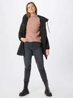 ONLY Fijngebreide Truien Trui Jada Dames Oudroze -ONLY Elegant winkel d7818904a6f40f46ed7e37a2617a1c33