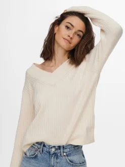 ONLY Basic Truien Trui Cari Dames Champagne -ONLY Elegant winkel d7c0b4799c7d7d02beb446e5cfb3e08c