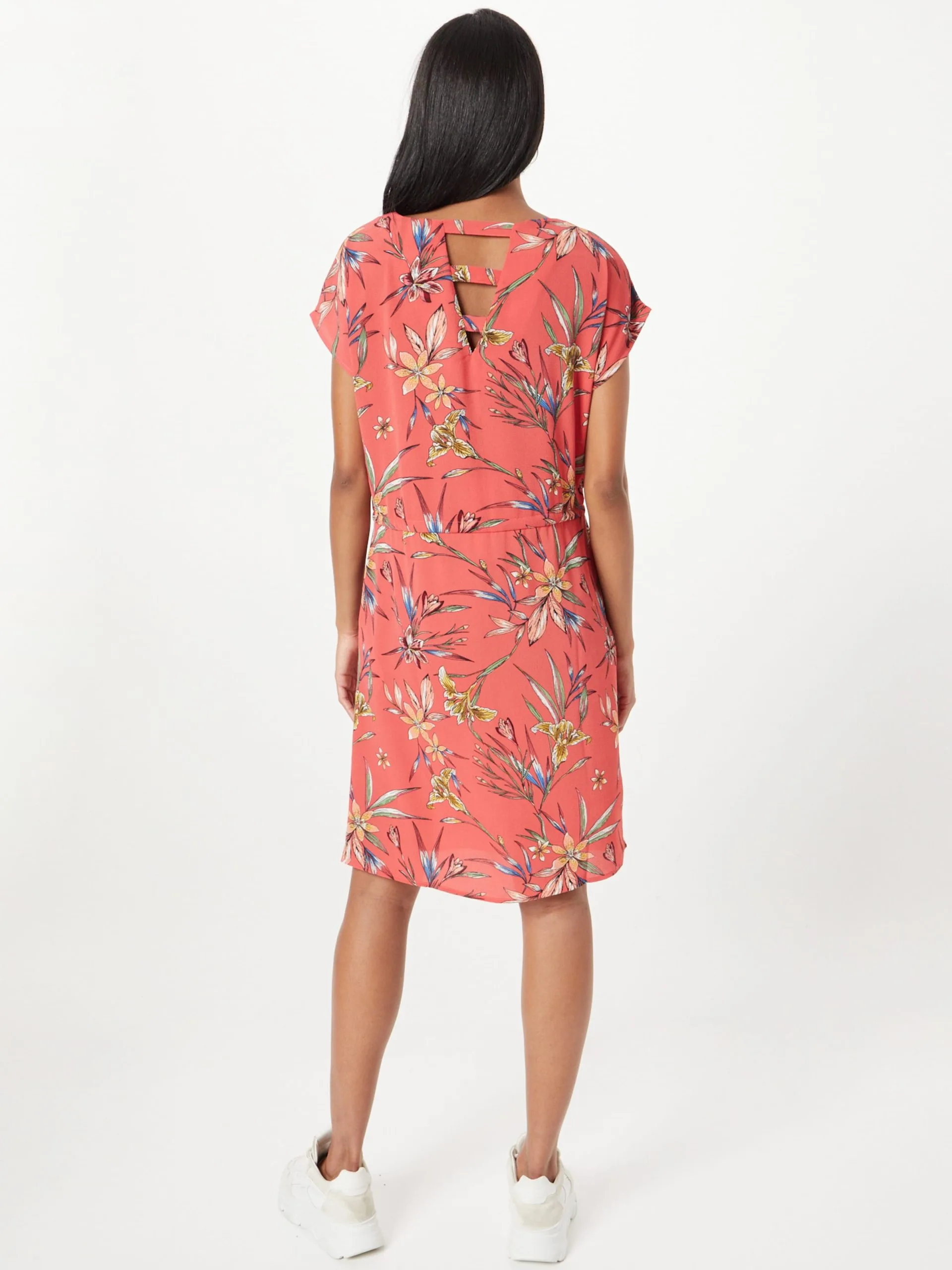 ONLY Mini Jurken Jurk Nova Dames Watermeloen Rood 4 ONLY Mini Jurken Jurk Nova Dames Watermeloen Rood - Afbeelding 4