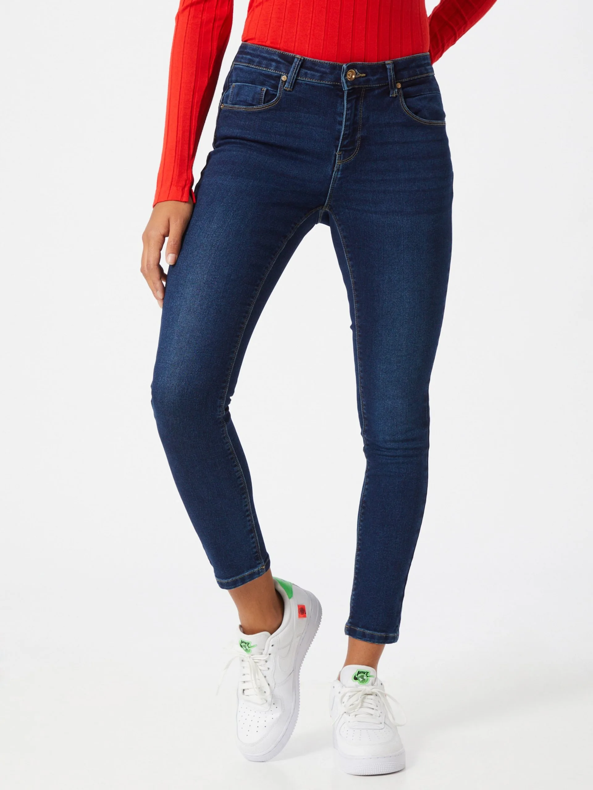 ONLY Jeans Skinny Jeans Daisy Dames Donkerblauw 2 ONLY Jeans Skinny Jeans Daisy Dames Donkerblauw - Afbeelding 2