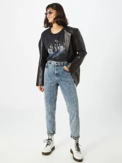 ONLY T-shirts Shirt Aerosmith Dames Zwart -ONLY Elegant winkel d988de1848da6068fd5a7d56f44c9fc6