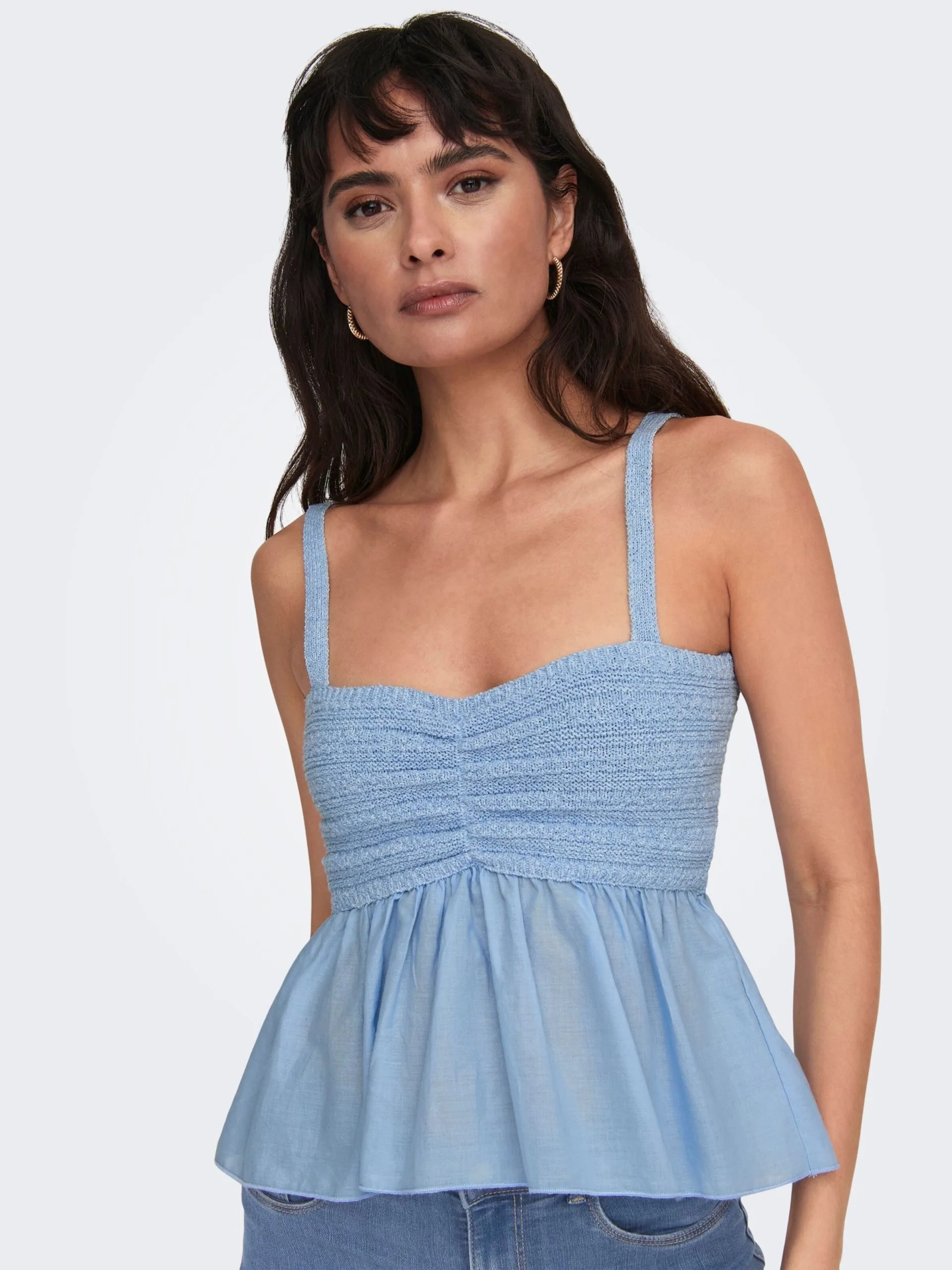 ONLY Spaghetti Tops Top Dames Blauw 5 ONLY Spaghetti Tops Top Dames Blauw - Afbeelding 5