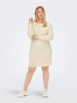 ONLY CARMAKOMA Gebreide Jurken Gebreide Jurk Fia Katia Dames Natuurwit 10 ONLY CARMAKOMA Gebreide Jurken Gebreide Jurk Fia Katia Dames Natuurwit -ONLY Elegant winkel da313b33f40651b74d73bb58a2280d36