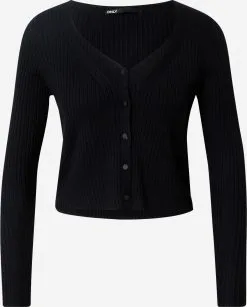 ONLY Vesten Gebreid Vest Aggi Dames Zwart