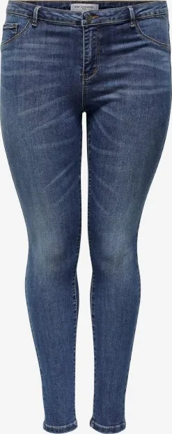 ONLY CARMAKOMA Jeans Skinny Jeans Floria Dames Blauw