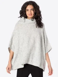 ONLY Ponchos & Kimonos Cape STAY Dames Lichtgrijs -ONLY Elegant winkel db07c8c27416e0ffdb07234a82727a68