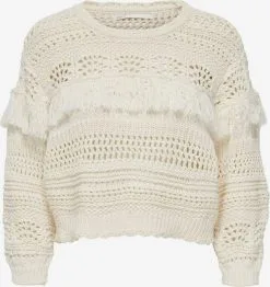 ONLY Fijngebreide Truien Trui Sharon Dames Wolwit
