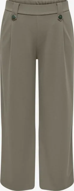 ONLY CARMAKOMA Pantalons Wide Leg Broek Dames Stone Grey