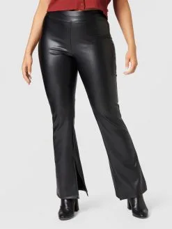 ONLY CARMAKOMA Broeken Flared Leggings STAR Dames Zwart -ONLY Elegant winkel dc94ec336bd409a21febbcb2886ad923