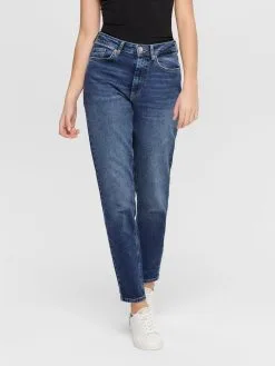 ONLY Straight Regular Jeans Veneda Dames Blauw -ONLY Elegant winkel dcdad3ca4b06632fd64adb88efea2bab