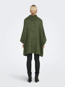 ONLY Ponchos & Kimonos Cape Dames Groen -ONLY Elegant winkel dd3b656233afdec79088180ff6b77b48