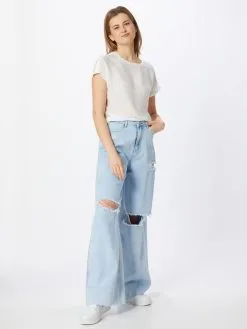 ONLY T-shirts Shirt ONYARIVA Dames Wit -ONLY Elegant winkel dd4db7d91ab318c8e74d77a9e4794ab5