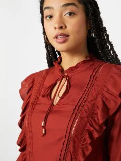 ONLY Blousejurken Blousejurk Rwanda Life Dames Rood -ONLY Elegant winkel dd4ee536574c92c9ad2f09f3970c8abe