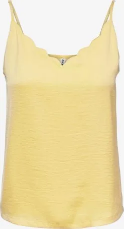 ONLY Spaghetti Tops Top Debbie Dames Geel