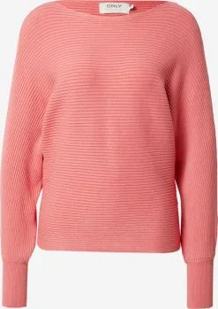 ONLY Fijngebreide Truien Trui Dames Koraal