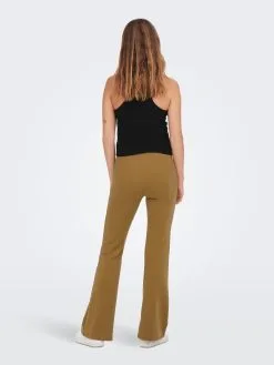 ONLY MATERNITY Pantalons Flared Broek FEVER Dames Lichtbruin -ONLY Elegant winkel de6e5100b6ffab102ade7ba7e9545f7b