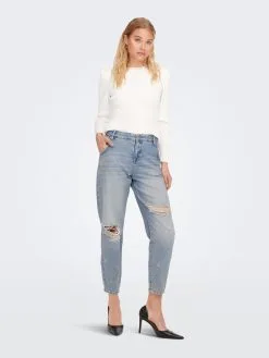 ONLY Straight Regular Jeans Troy Dames Lichtblauw -ONLY Elegant winkel df2144bf45b82d2712a2127e68d31c80