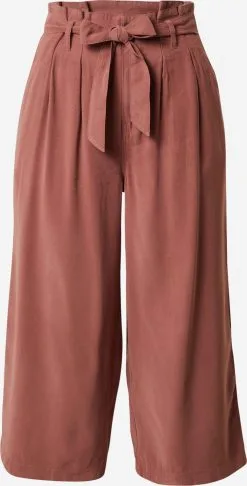 ONLY Culottes Wide Leg Bandplooibroek Aminta Dames Roestrood