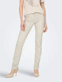 ONLY Jeans Slimfit Jeans Alicia Dames Beige -ONLY Elegant winkel df72477393b2dcd09a24b27aac6e1d52